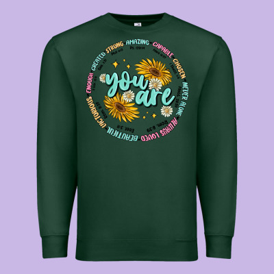 You Are Inspiration Premium Sweatshirt Designed By Maliassmallbusiness