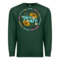 Sports Green you are inspiration Premium Sweatshirt - MaliasSmallBusiness