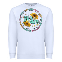 White you are inspiration Premium Sweatshirt - MaliasSmallBusiness