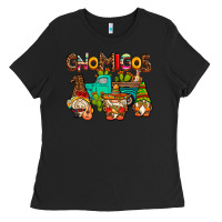 Black gnomigos Ladies Tee - AdoDesignShop