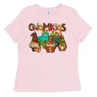 Bubblegum Pink gnomigos Ladies Tee - AdoDesignShop
