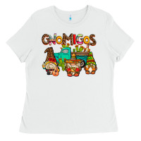 White gnomigos Ladies Tee - AdoDesignShop