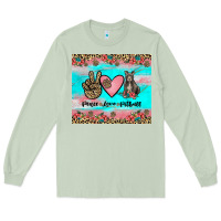 Matcha peace love pitbull Long Sleeve Tee - JahusDesignShop