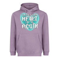 Lavender i have got a good heart but this mouth Heavyweight Hoodie - MaliasSmallBusiness