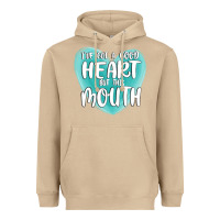 Mushroom i have got a good heart but this mouth Heavyweight Hoodie - MaliasSmallBusiness