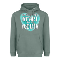 Sage i have got a good heart but this mouth Heavyweight Hoodie - MaliasSmallBusiness