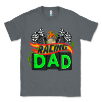 Charcoal Heather racing dad with racing oto equipment Classic Tee - AdoDesignShop