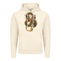 Vintage Artic green and yellow dragon Vintage Hoodie - RanaPortraitStore