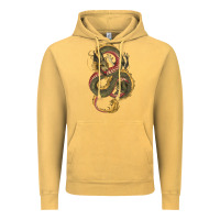 Vintage Mustard green and yellow dragon Vintage Hoodie - RanaPortraitStore