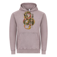 Vintage Zinc green and yellow dragon Vintage Hoodie - RanaPortraitStore
