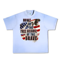 Grape Ice Home of the free because of the brave 4th of july Urban Heavy Tee - CowGirlArtShop
