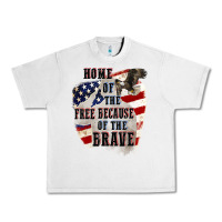 Lunar Rock Home of the free because of the brave 4th of july Urban Heavy Tee - CowGirlArtShop