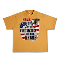 Peanut Butter Home of the free because of the brave 4th of july Urban Heavy Tee - CowGirlArtShop