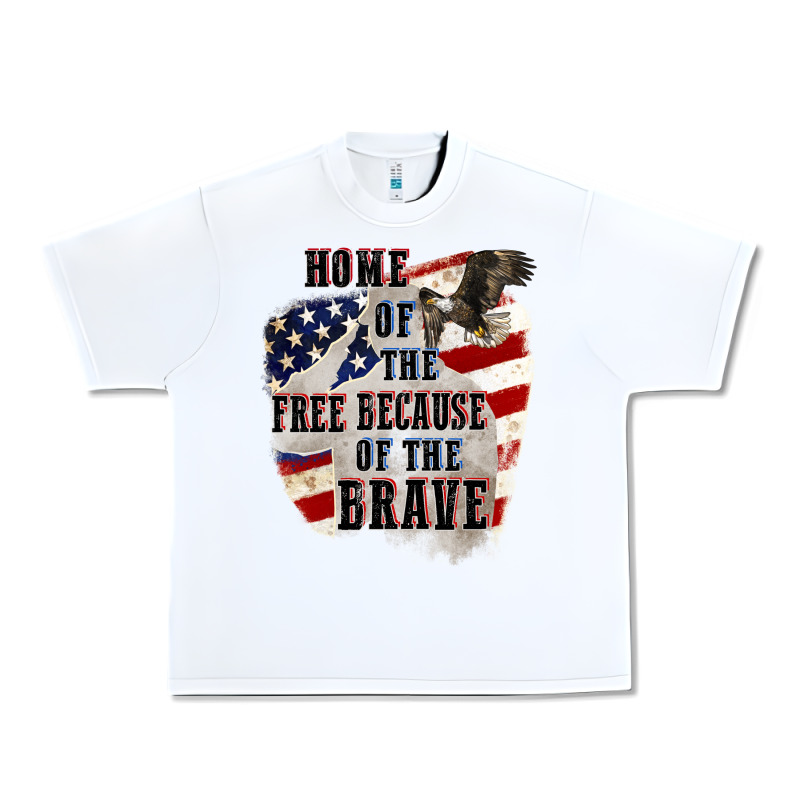 Home Of The Free Because Of The Brave 4th Of July Urban Heavy Tee by CowGirlArtShop | Teevron