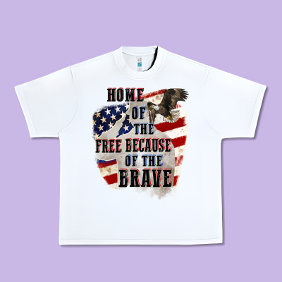 Home Of The Free Because Of The Brave 4th Of July Urban Heavy Tee Designed By Cowgirlartshop
