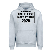 Heather Grey Omg Please Make It Stop 2020 Urban Hoodie - Bettercallsaul