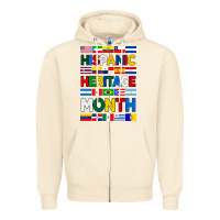 Sandshell hispanic haritage month flags Zipper Hoodie - BundleAndBundleShop