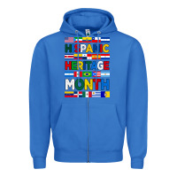 True Royal hispanic haritage month flags Zipper Hoodie - BundleAndBundleShop