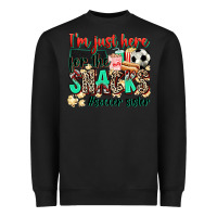 Black i'm just here for the snacks #soccer sister Heavyweight Sweatshirt - Zillion Design Studio