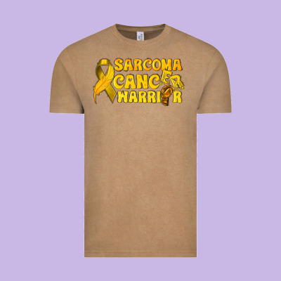 Sarcoma Cancer Warrior Vintage Tee Designed By Texasbilliewilder