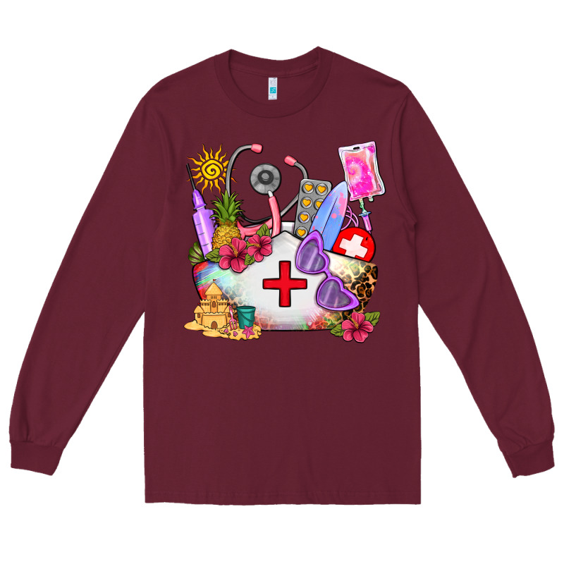 Nurse  Summer Long Sleeve Tee by AdoDesignShop | Teevron