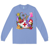 Colony Blue nurse  summer Long Sleeve Tee - AdoDesignShop