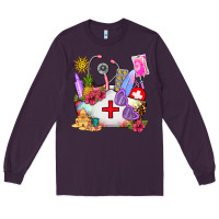 Plum nurse  summer Long Sleeve Tee - AdoDesignShop