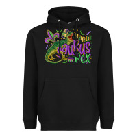 Black mardi saurus rex mardi gras Heavyweight Hoodie - MaliasSmallBusiness