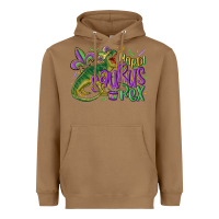 Toasted Coconut mardi saurus rex mardi gras Heavyweight Hoodie - MaliasSmallBusiness