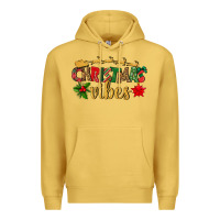 Antique Gold christmas vibes Premium Hoodie - BundleAndBundleShop