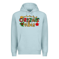 Blue Mist christmas vibes Premium Hoodie - BundleAndBundleShop