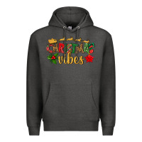 Charcoal Heather christmas vibes Premium Hoodie - BundleAndBundleShop