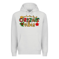 Dove Grey christmas vibes Premium Hoodie - BundleAndBundleShop