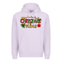 Lilac christmas vibes Premium Hoodie - BundleAndBundleShop
