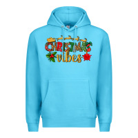 Ocean Blue christmas vibes Premium Hoodie - BundleAndBundleShop