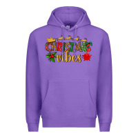 Purple christmas vibes Premium Hoodie - BundleAndBundleShop