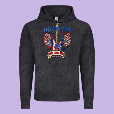 Vintage Hoodie freedom rocks make some noise