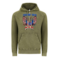 Vintage Olive freedom rocks make some noise Vintage Hoodie - texasbilliewilder