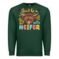 Sports Green dont be a salty heifer Premium Sweatshirt - MaliasSmallBusiness