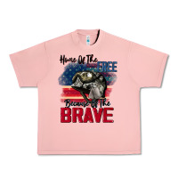 Salmon Home of the free because of the brave 4th of july Urban Heavy Tee - CowGirlArtShop