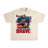 Sandshell Home of the free because of the brave 4th of july Urban Heavy Tee - CowGirlArtShop
