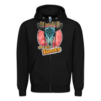 Black blame it all on my roots bull skull black Zipper Hoodie - JahusDesignShop