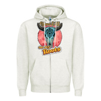 Blame It All On My Roots Bull Skull Black Zipper Hoodie | Teevron