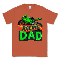 Copper racing dad with racing motorcycle Classic Tee - AdoDesignShop