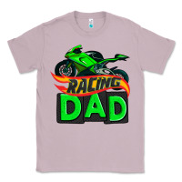 Lilac racing dad with racing motorcycle Classic Tee - AdoDesignShop