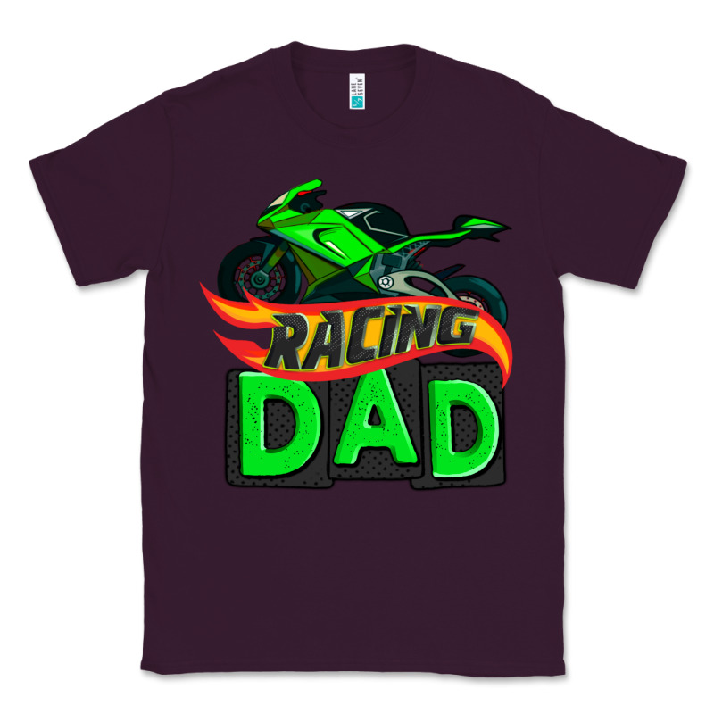 Racing Dad With Racing Motorcycle Classic Tee by AdoDesignShop | Teevron