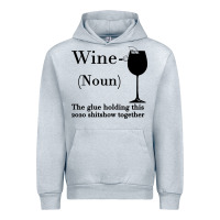 Heather Grey Wine The glue holding this 2020 shitshow together Urban Hoodie - Bettercallsaul