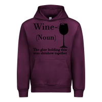 Mauve Wine Wine The glue holding this 2020 shitshow together Urban Hoodie - Bettercallsaul