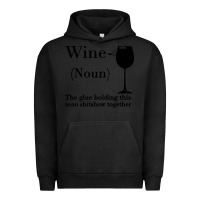 Pigment Black Wine The glue holding this 2020 shitshow together Urban Hoodie - Bettercallsaul
