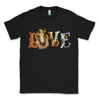 Black love horse sunflower Classic Tee - RanaPortraitStore